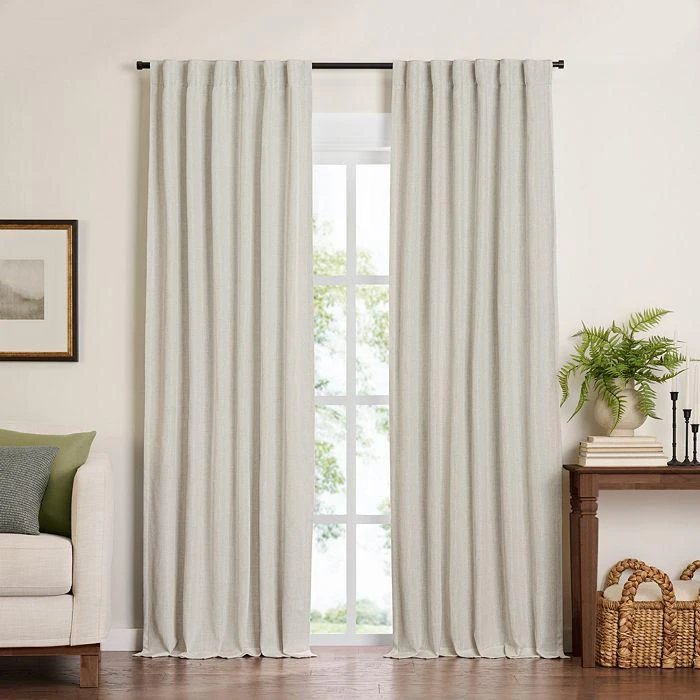 商品Elrene Home Fashions|Harrow Solid Texture Blackout Window Curtain Panel, 52" x 84",价格¥336,第1张图片