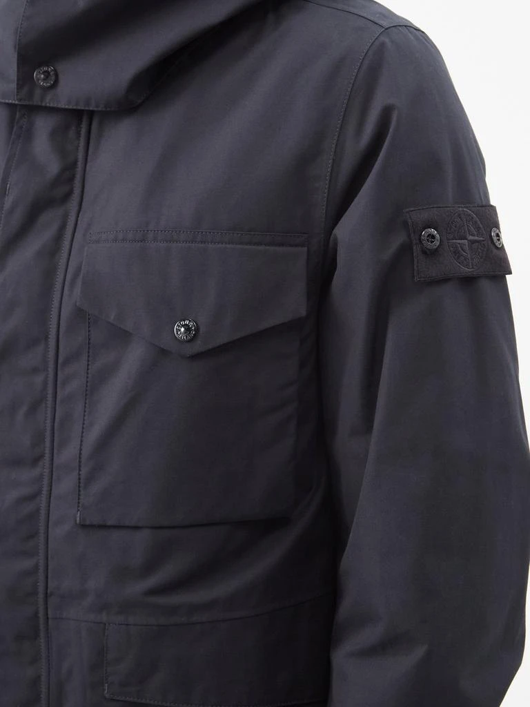 商品Stone Island|Logo-patch hooded down-filled shell parka,价格¥10716,第3张图片详细描述
