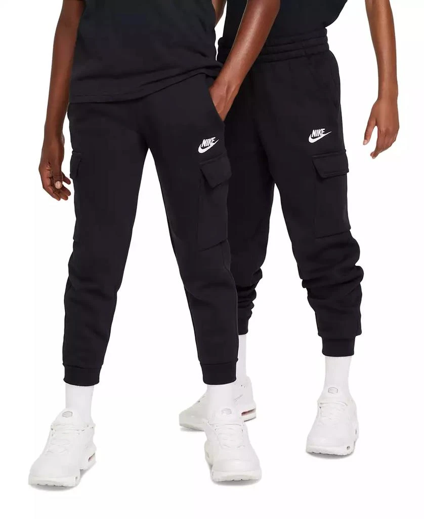 商品NIKE|Big Kids Sportswear Club Fleece Cargo Pants,价格¥285,第4张图片详细描述