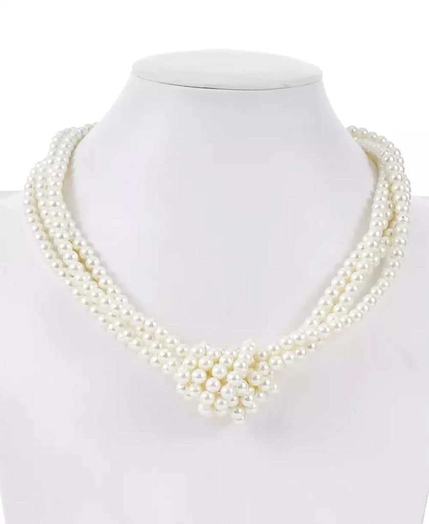 商品Charter Club|Imitation Pearl Knotted Multi-Row Strand Necklace, 19" + 2" extender, Created for Macy's,价格¥228,第2张图片详细描述
