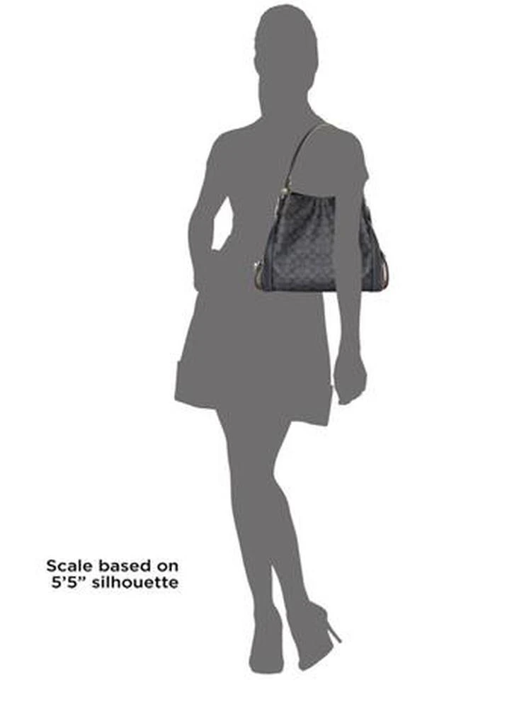 商品Coach|Edie Coated Leather Canvas Shoulder Bag,价格¥2635,第3张图片详细描述
