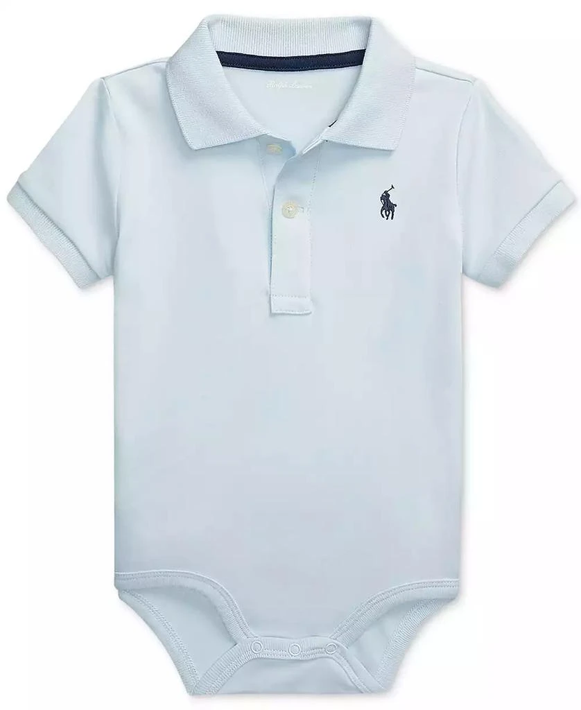 商品Ralph Lauren|Baby Boys Cotton Polo Bodysuit,价格¥259,第1张图片