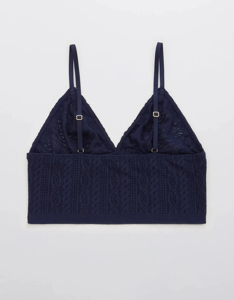 商品Aerie|Aerie Cable Lace Longline Bralette,价格¥151,第4张图片详细描述