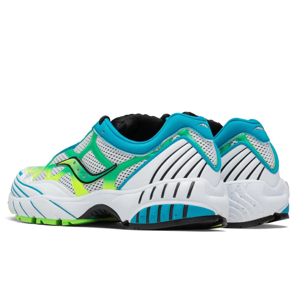 商品Saucony|Saucony Grid Web - White/Citron/Teal,价格¥635,第3张图片详细描述