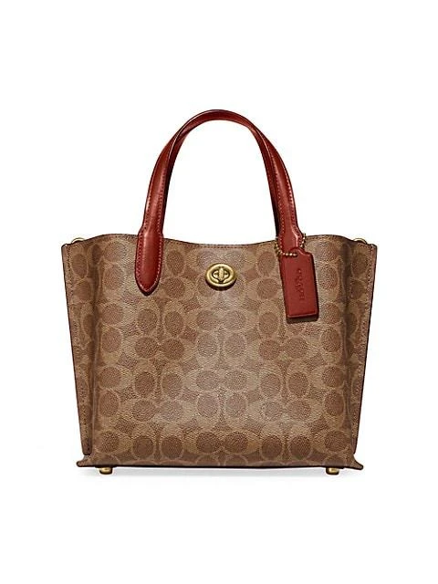 商品Coach|Willow Monogram-Coated Canvas Tote,价格¥2196,第1张图片