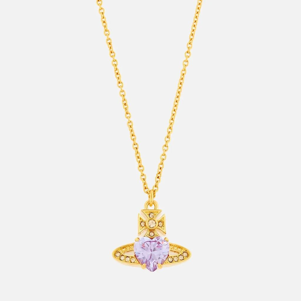 商品Vivienne Westwood|Vivienne Westwood Ariella Gold-Tone Cubic Zirconia Pendant Necklace,价格¥1034,第1张图片