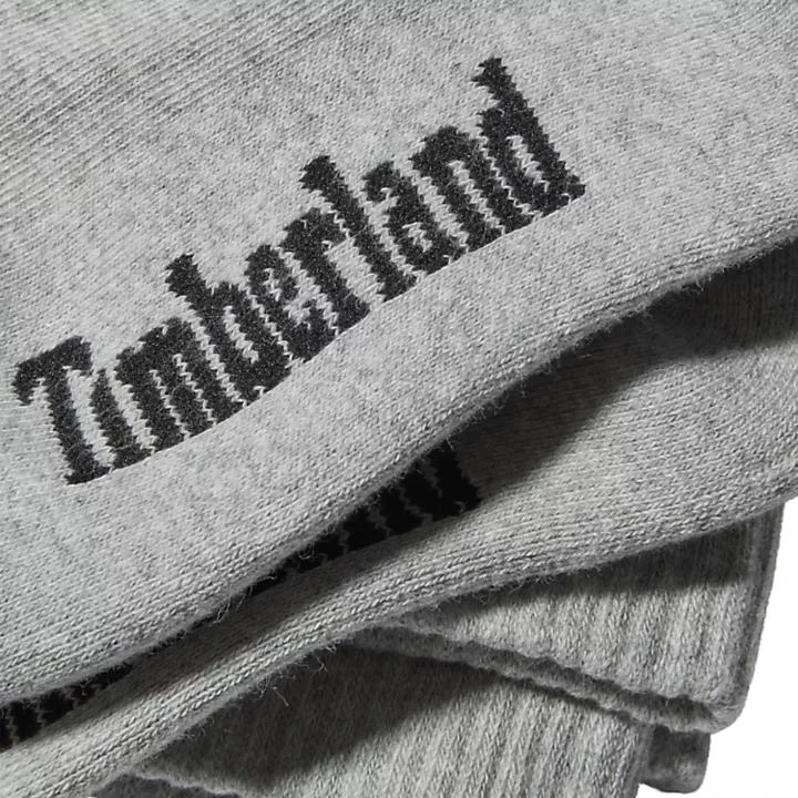 商品Timberland|3-Pack Core Crew Socks for Women in Grey,价格¥174,第2张图片详细描述