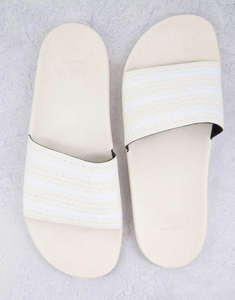 商品Adidas|adidas Originals Adilette sliders in wonder white,价格¥178,第2张图片详细描述