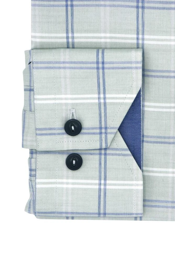 商品Lorenzo Uomo|Trim Fit Large Check Dress Shirt,价格¥378,第3张图片详细描述