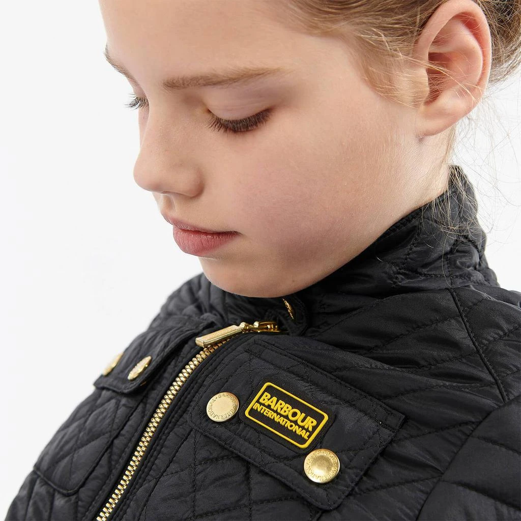 Barbour International Girls' Enduro Morgan Quilt Jacket - Black 商品