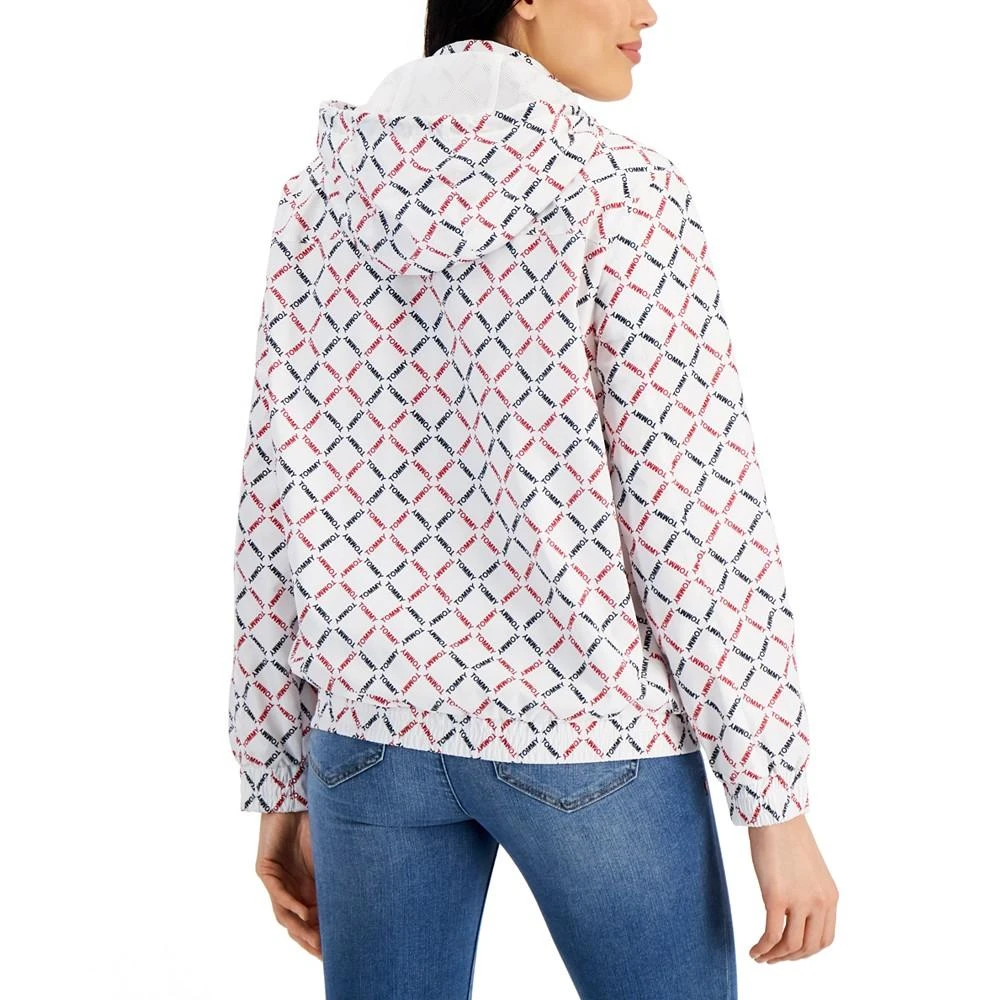 商品Tommy Hilfiger|Women's Logo-Print Windbreaker Jacket,价格¥320,第2张图片详细描述