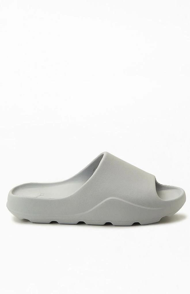 商品Kappa|Gray Authentic Plume 1 Slide Sandals,价格¥234,第1张图片