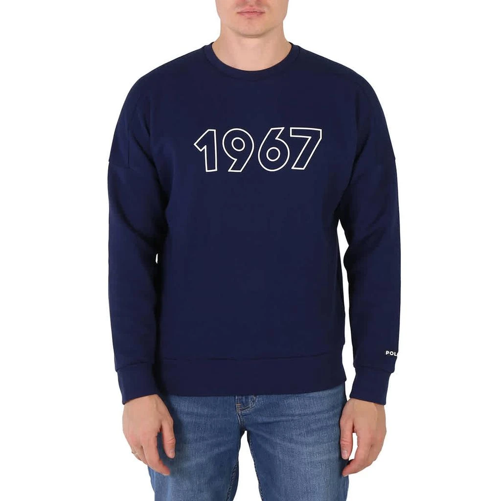 商品Ralph Lauren|Men's Blue 1967-logo Long Sleeve Sweatshirt,价格¥517,第1张图片