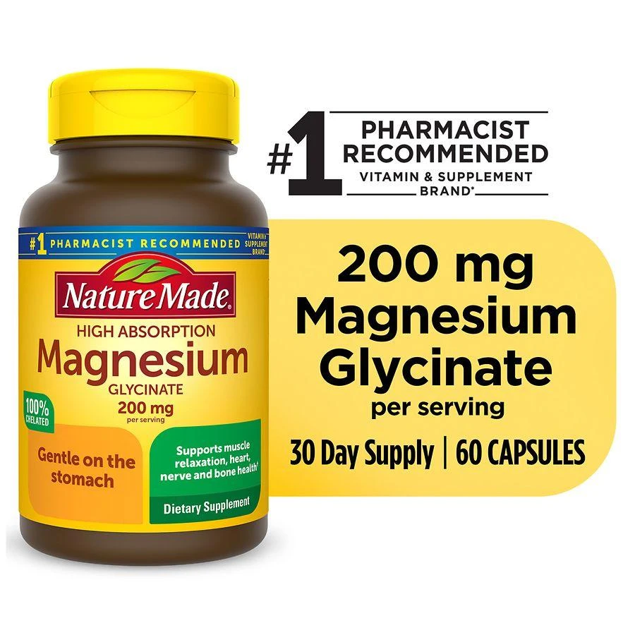 Magnesium Glycinate 200 mg Capsules 商品