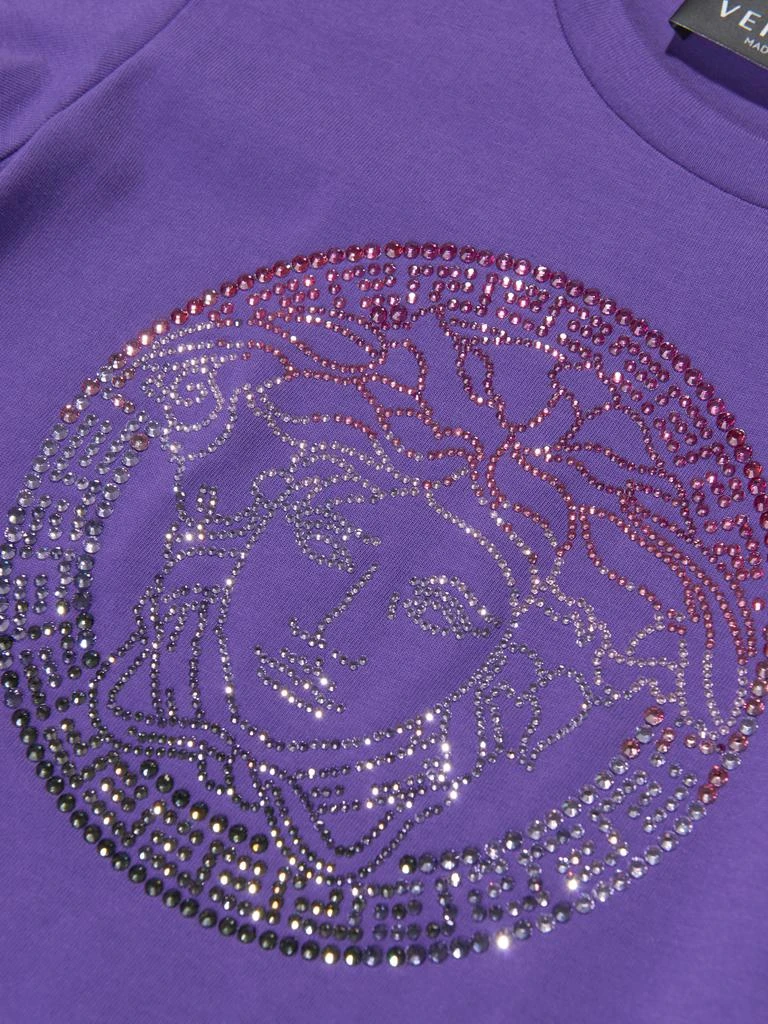 商品Versace|Girls Medusa Logo T-Shirt in Purple,价格¥864,第3张图片详细描述