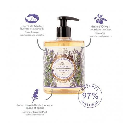 商品Panier Des Sens Inc.|Liquid Marseille Soap & Hand Cream Set - Relaxing Lavender,价格¥290,第3张图片详细描述