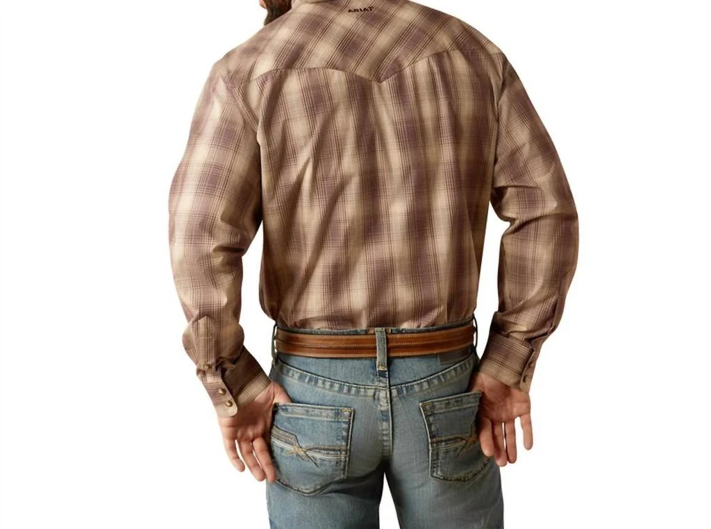 商品Ariat|Pro Rex Snap Shirt In Brown,价格¥498,第2张图片详细描述