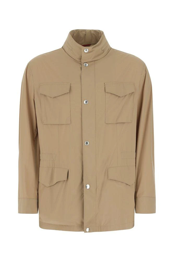 商品Brunello Cucinelli|Brunello Cucinelli High Neck Long-Sleeved Jacket,价格¥8694,第1张图片
