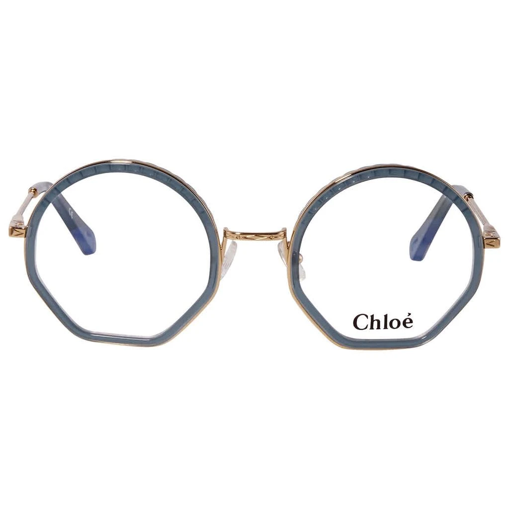 商品Chloé|Chloe Ladies Blue Round Eyeglass Frames CE2143 449 50,价格¥395,第2张图片详细描述