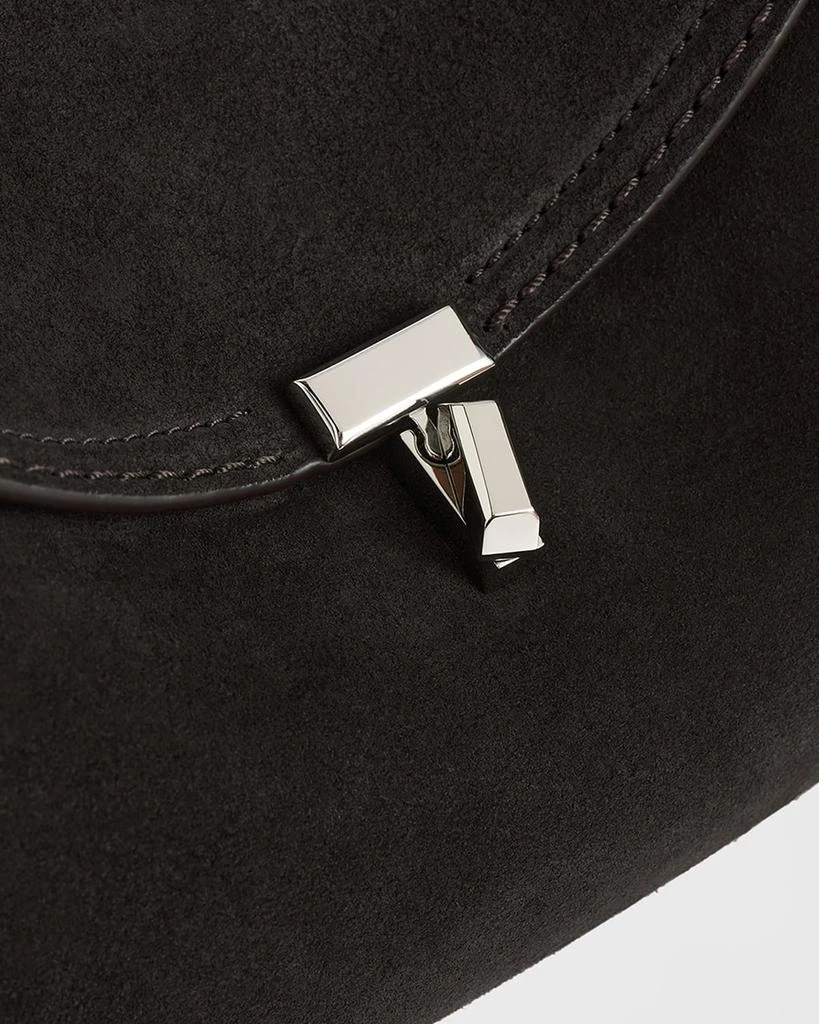 商品Totême|T-Lock Clutch Bag in Smooth Suede,价格¥7518,第5张图片详细描述