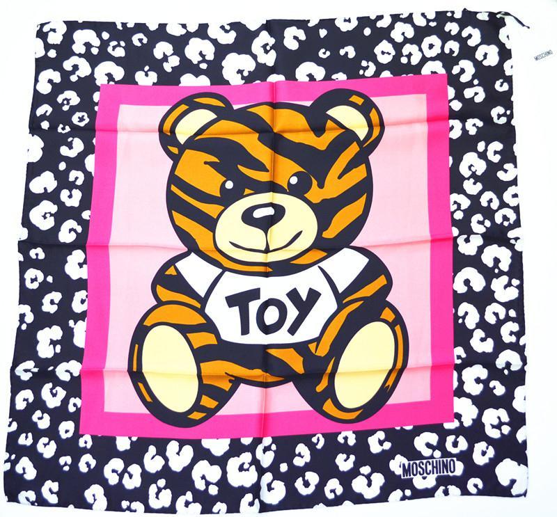 商品Moschino|Moschino莫斯奇诺  玩具熊围巾 - 黑粉混合色,价格¥438,第1张图片