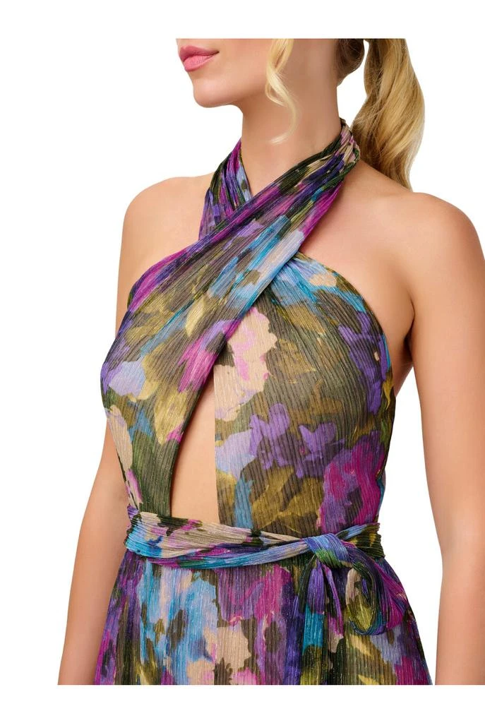 商品Adrianna Papell|Crinkle mesh halter dress,价格¥1221,第4张图片详细描述