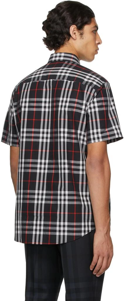 商品Burberry|黑色格纹短袖衬衫,价格¥4334,第3张图片详细描述