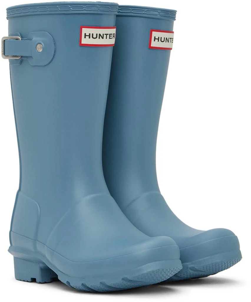 商品Hunter|Kids Blue Original Big Kids Rain Boots,价格¥457,第4张图片详细描述