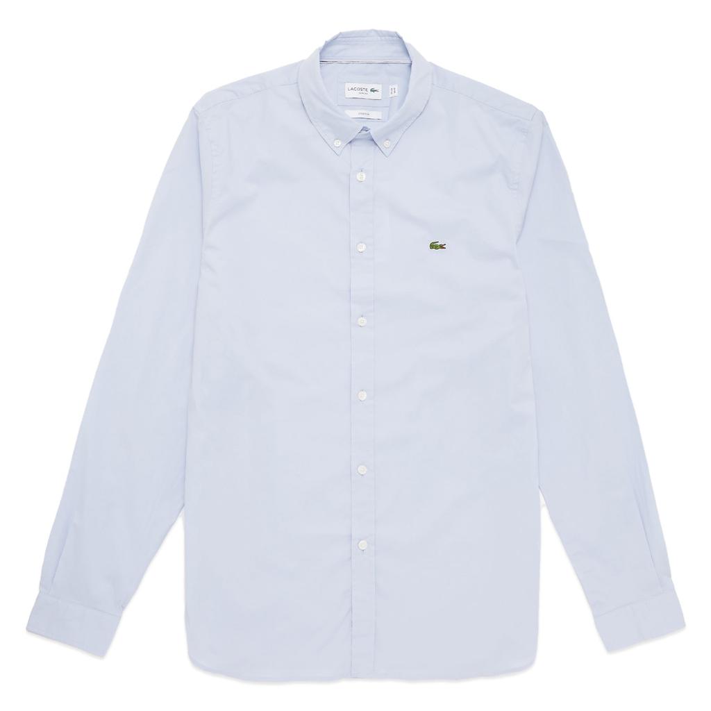 Lacoste Long Sleeve Stretch Poplin Shirt CH7221 - Sky商品第1张图片规格展示