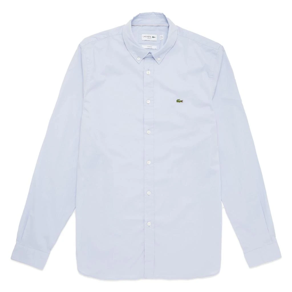 商品Lacoste|Lacoste Long Sleeve Stretch Poplin Shirt CH7221 - Sky,价格¥837,第1张图片