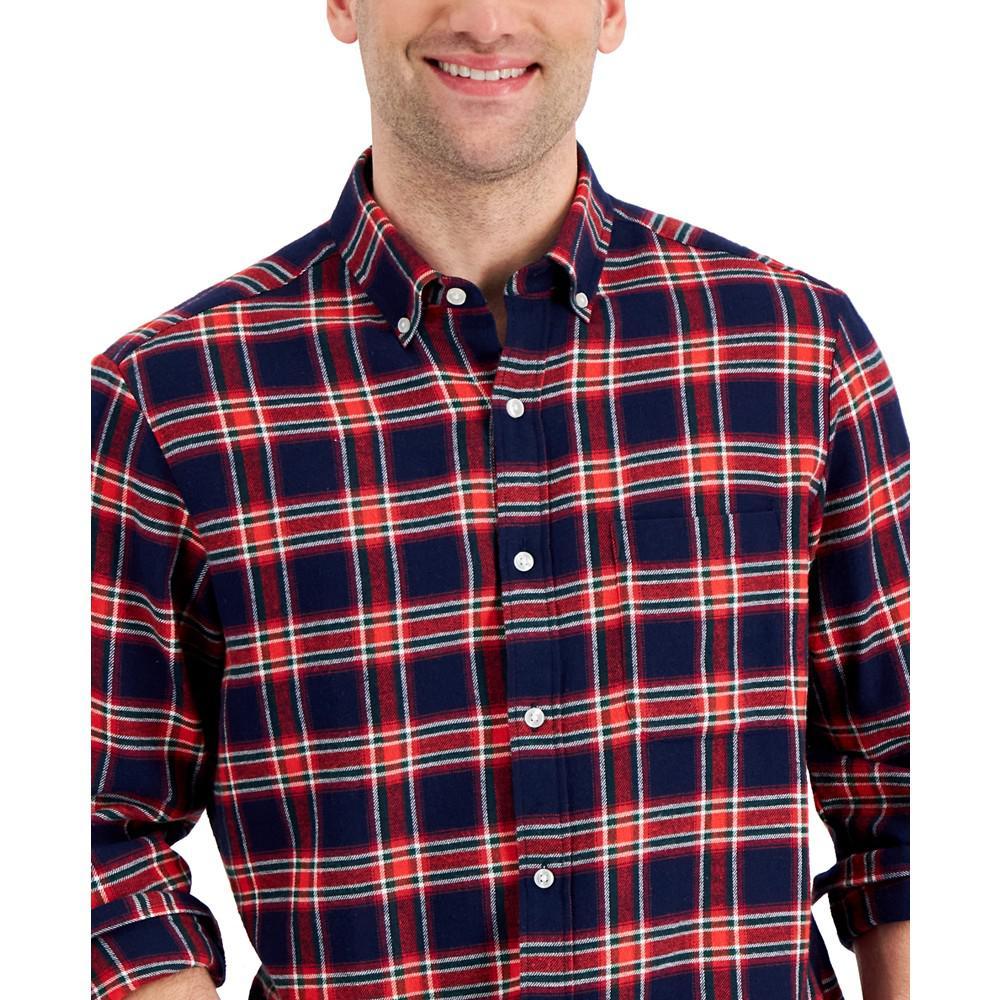 商品Club Room|Men's Regular-Fit Plaid Flannel Shirt, Created for Macy's,价格¥110,第5张图片详细描述