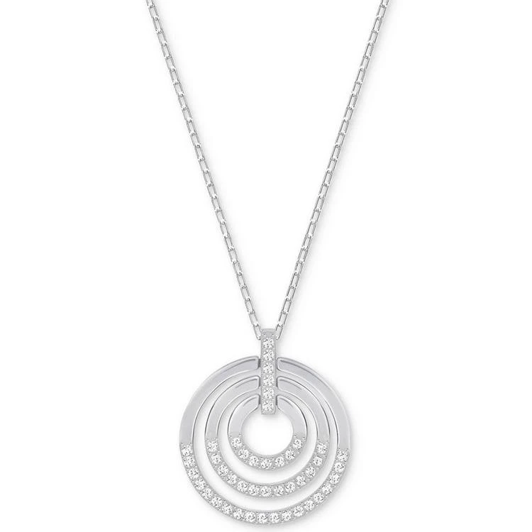 商品Swarovski|Crystal Multi-Circle Pendant Necklace,价格¥667,第4张图片详细描述