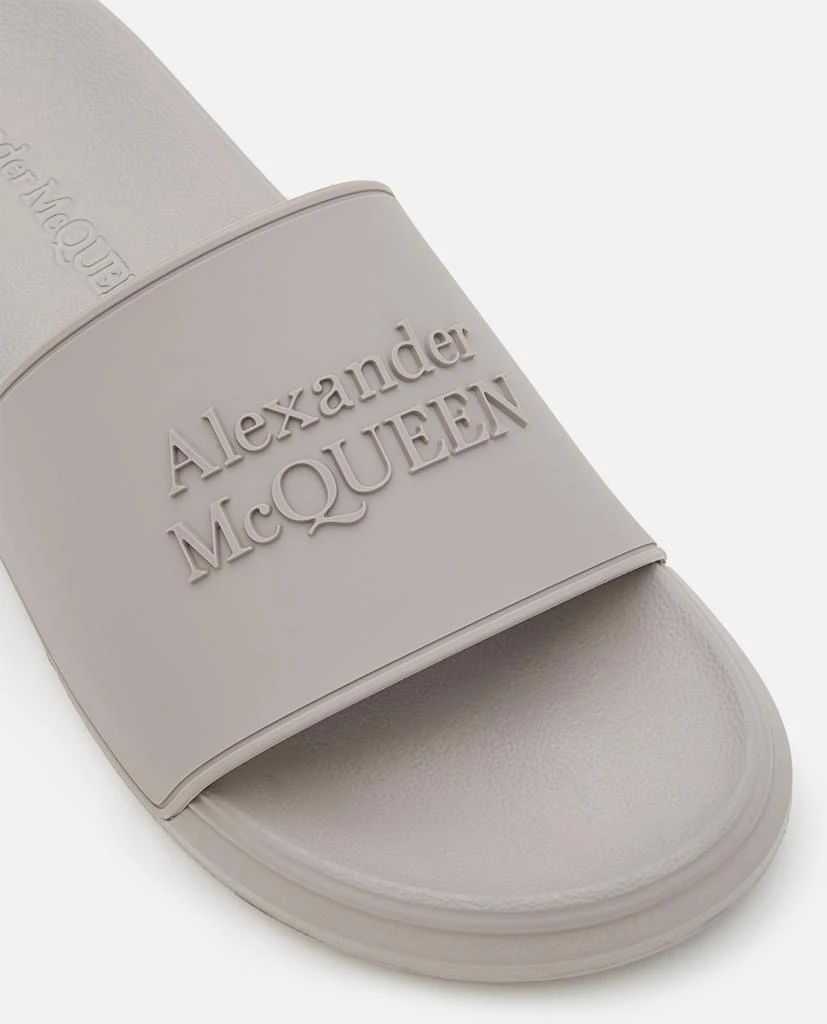 商品Alexander McQueen|RUBBER POOL SLIDES,价格¥2261,第4张图片详细描述