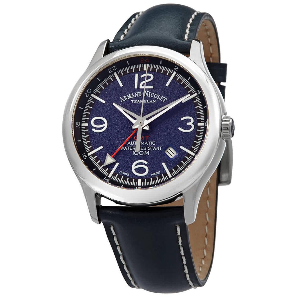 Armand Nicolet MHA Automatic Blue Dial Mens Watch A846HAA-BU-P140BU2商品第1张图片规格展示