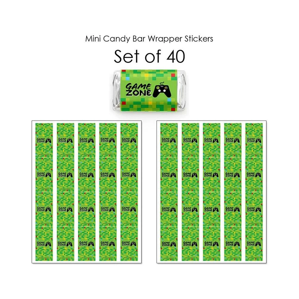 商品Big Dot of Happiness|Game Zone - Mini Candy Bar Wrapper Stickers - Video Game Party Favors - 40 Ct,价格¥83,第2张图片详细描述