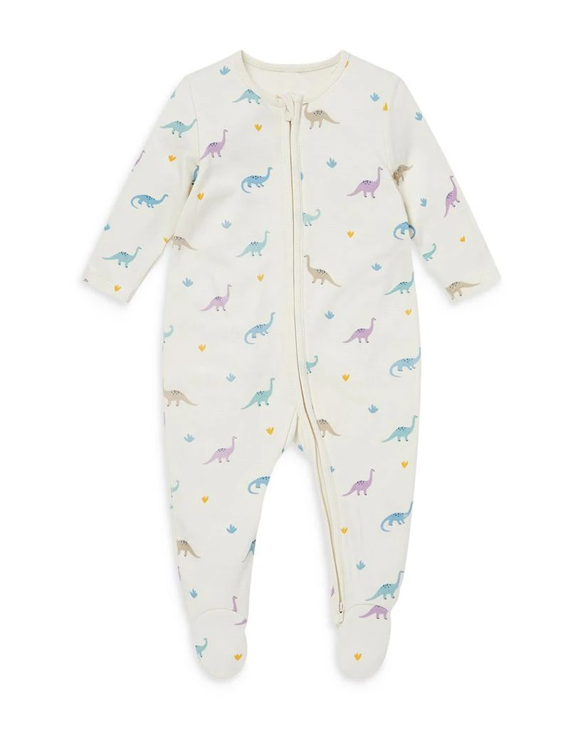 商品MORI|Unisex Dino Print Two Way Full Zip Footie Pajamas - Baby,价格¥326,第1张图片