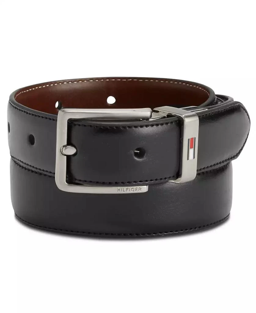 商品Tommy Hilfiger|Big Boys Black and Brown Reversible Belt,价格¥230,第1张图片