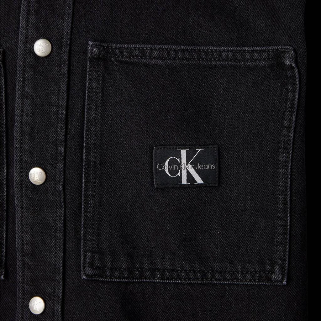 商品Calvin Klein|Calvin Klein Jeans Relaxed Linear Cotton Denim Shirt,价格¥426,第4张图片详细描述