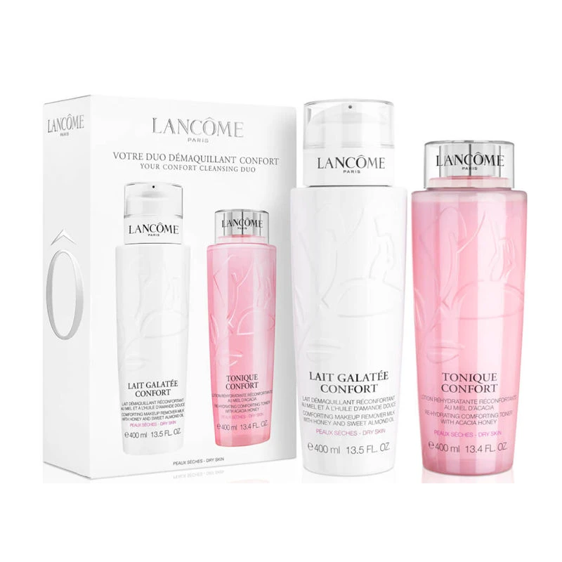 商品Lancôme|Lancome兰蔻套装清滢柔肤粉水400ML+清滢柔肤卸妆液400ML,价格¥356,第1张图片