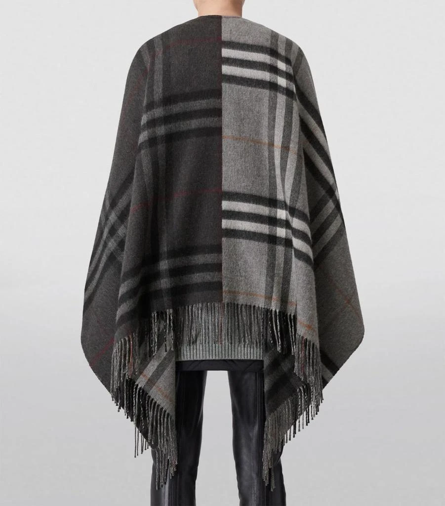 商品Burberry|Wool-Cashmere Check Cape,价格¥9652,第4张图片详细描述