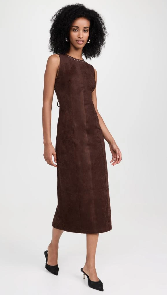 商品The Wolf Gang|Mecca Stud Midi Dress,价格¥839,第4张图片详细描述