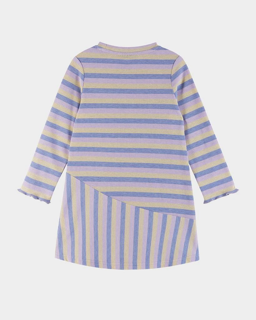 商品Andy & Evan|Girl's Knit Striped Asymmetrical Dress, Size 2T-6X,价格¥440,第2张图片详细描述