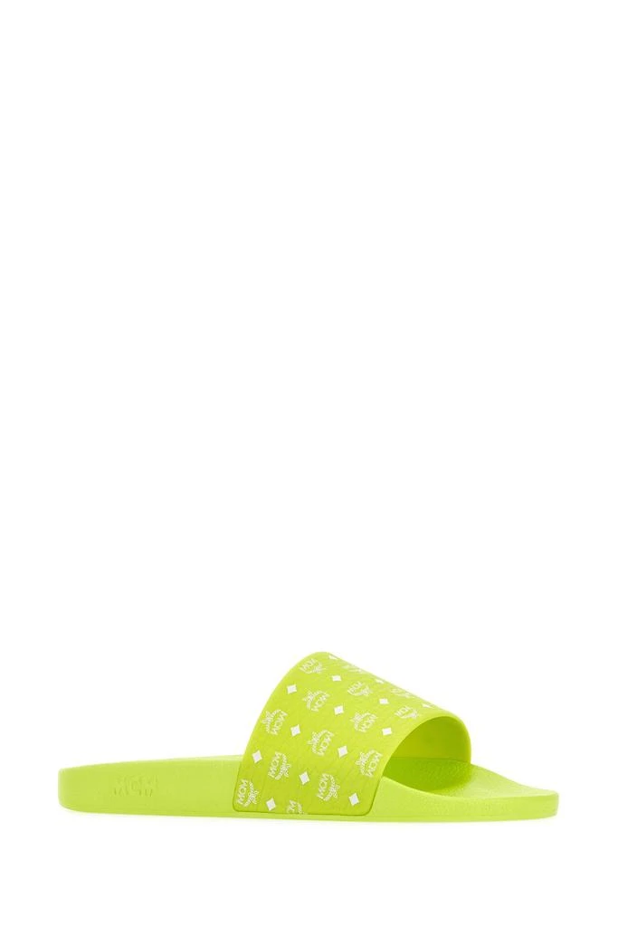 商品MCM|Acid green canvas slippers,价格¥939,第1张图片