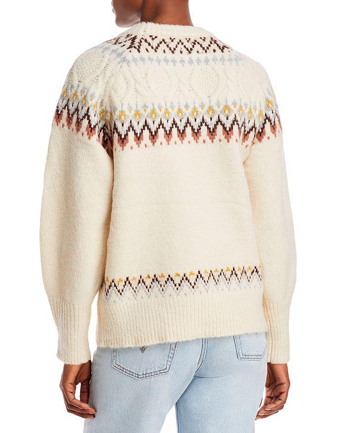 商品AQUA|Melinda Fair Isle Sweater - 100% Exclusive,价格¥496,第5张图片详细描述