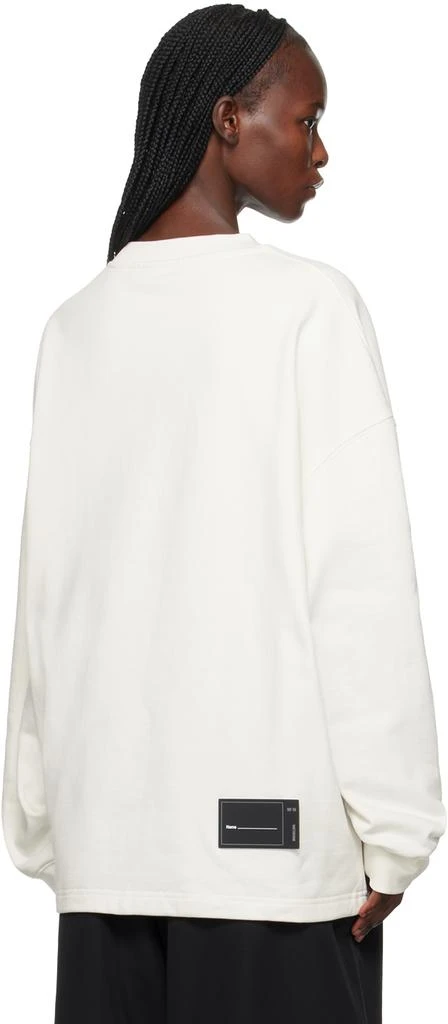 商品We11done|White Printed Sweatshirt,价格¥1165,第3张图片详细描述