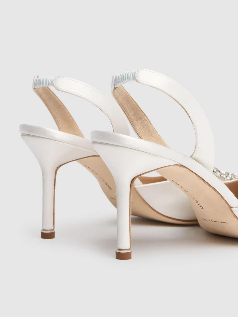 商品Manolo Blahnik|70mm Hangisli Satin Pumps,价格¥9820,第4张图片详细描述