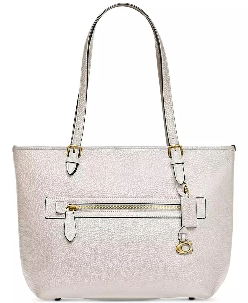 商品Coach|Polished Pebble Leather Taylor Tote with C Dangle Charm,价格¥1934,第1张图片