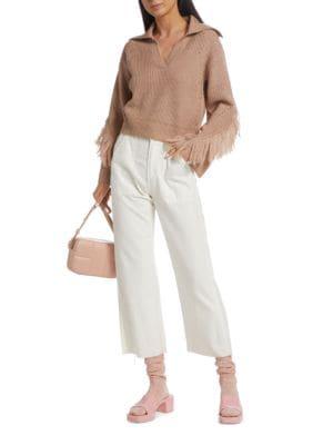 Fringed Johnny Collar Sweater商品第7张图片规格展示