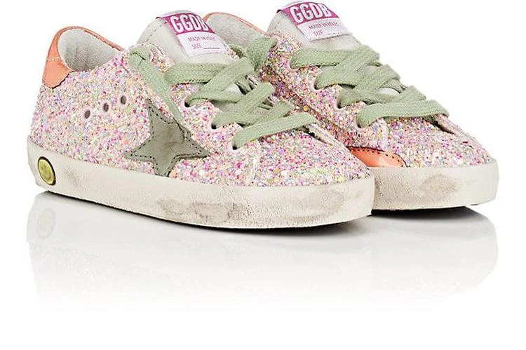 商品Golden Goose|Kids' Superstar Laminated Glitter Sneakers,价格¥1787,第1张图片