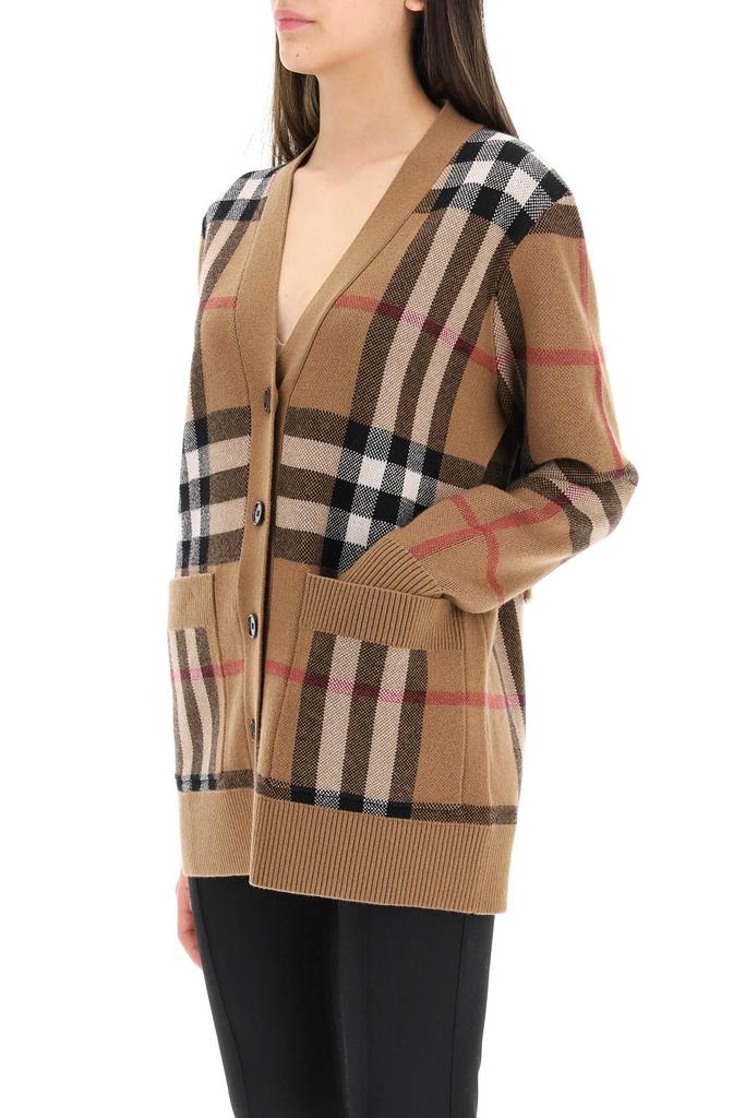 Burberry Willah Tartan Wool And Cashmere Cardigan商品第4张图片规格展示